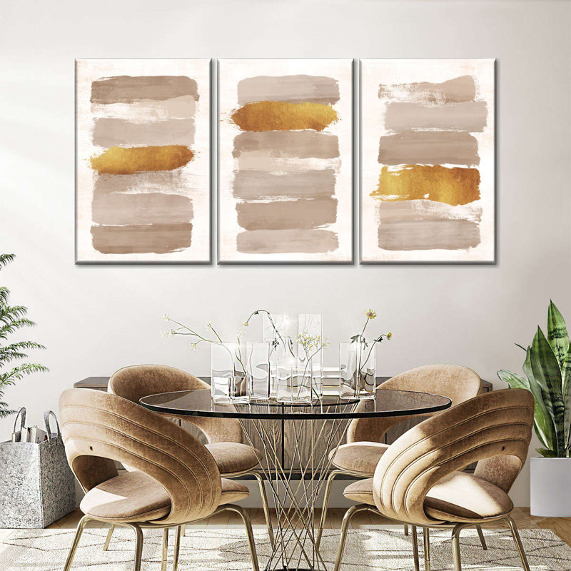 «Neutral Abstract», reproduction sur toile, H 26 po x l 12 po x P 1 po