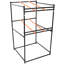 Présentoir de tondeuse à gazon et support de rangement Tondeuse à gazon 3 pièces Capacité de charge de 330 lb de couleur noire et orange