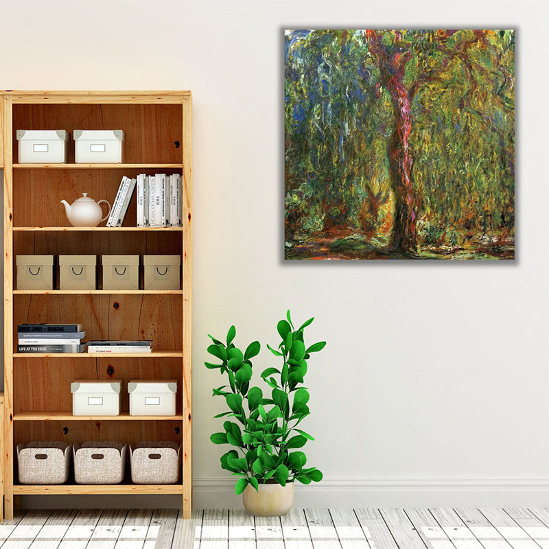 Reproduction d'art sur toile, "Weeping willow", 1919 - 1919, H 12 po x l 12 po