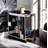 Lisses Chrome Finish Serving Cart(No Include Stool)