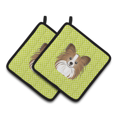 Cuisinier poignée papillon caroline trésors Checkerboard