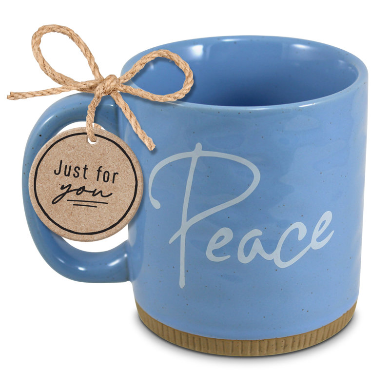 Grande tasse-mots puissants-Lt. Bleu-paix