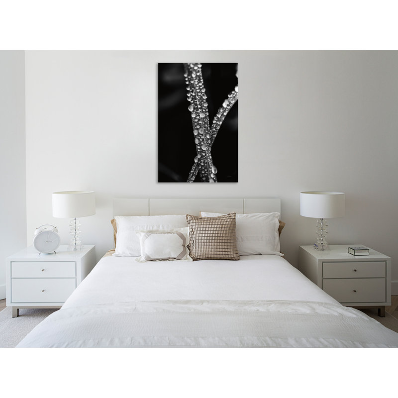 «Water Droplets», toile tendue par Aledanda, H 48 po x l 32 po x P 1,5 po