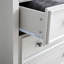 Commode Hallstein avec 5 tiroirs, poignées en métal et surface en grain de bois-1560064604