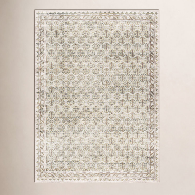 Tapis traditionnel lavable en machine Our PNW Home x Livabliss Rainier, Rectangle 8 pi 10 po x 12 pi