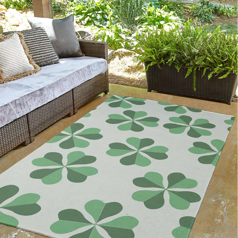 Tapis en chenille tissé à la machine Elioth, Rectangle 5 pi x 7 pi