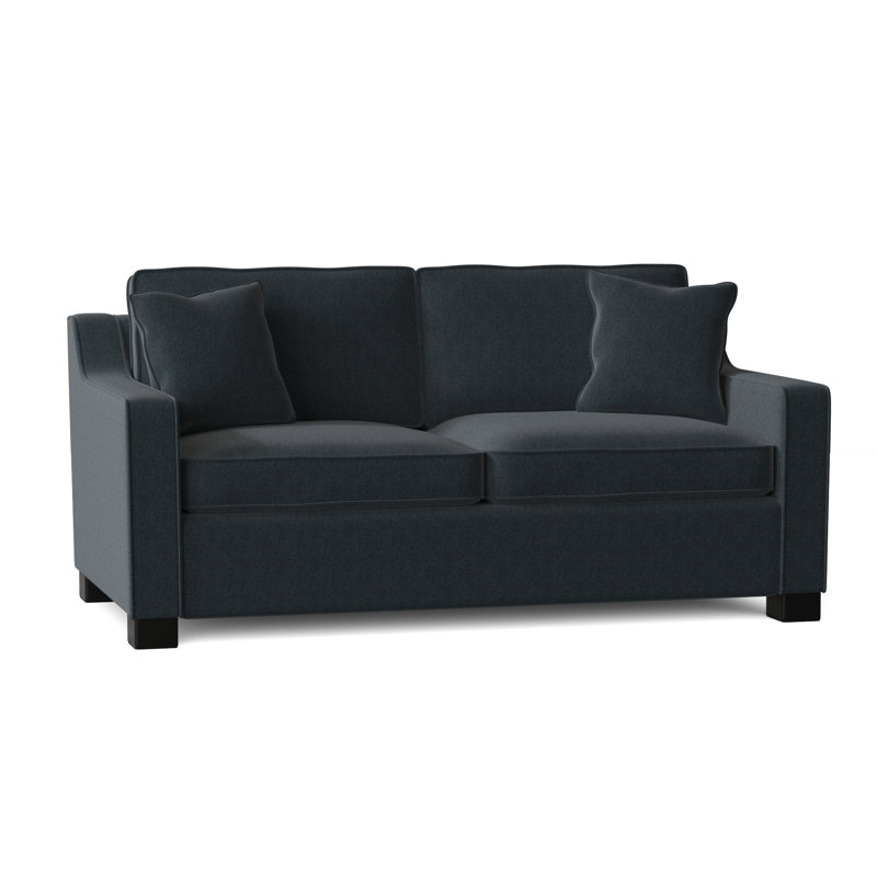 Aceyon Upholstered 71'' Loveseat, Espresso, Entice Brick