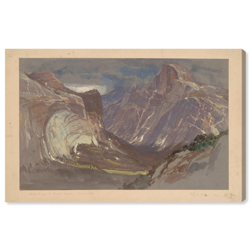 Vintage Landscape Wrapped Canvas Art, 24" x 16", Fade-Resistant Inks
