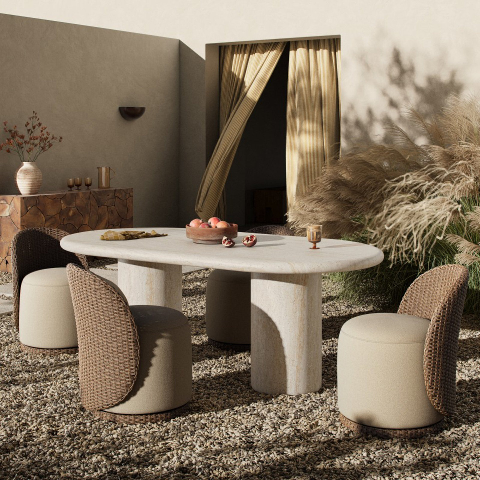 Friedman 78 " Patio Dining Table