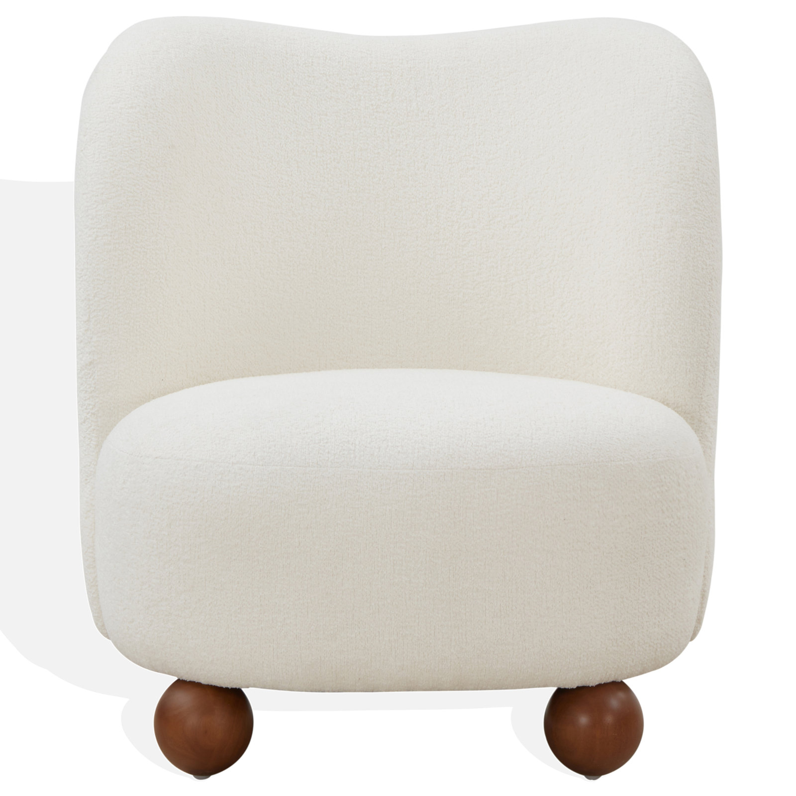 Boucle Slipper Chair, Ivory Boucle