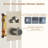Revitalize 3-Function 12 Inch Ceiling Mount Rainfall Thermostatic Shower System with 6 Body Jets-88543395