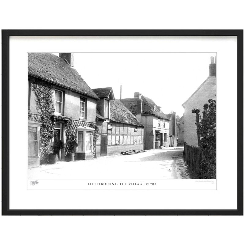 Littlebourne, The Village C1903 by Francis Frith - Single Picture Frame Print, 60cm H x 80cm W x 2.3cm D