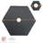 Argon Tableware - Hexagon Slate Placemats & Coasters Set