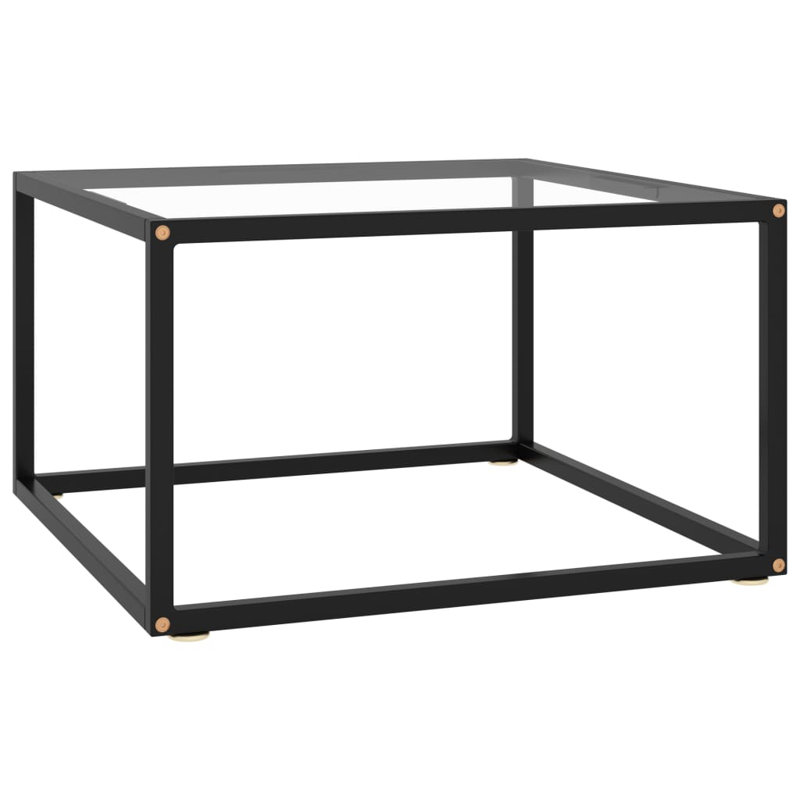 Table basse Ebern Designs, H 13,8 po x L 23,6 po x l 23,6 po, Trempé