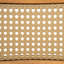 Chaise en bois d'acacia avec osier brun clair Netro