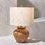 Lampe de table brune 23 po Deepesh