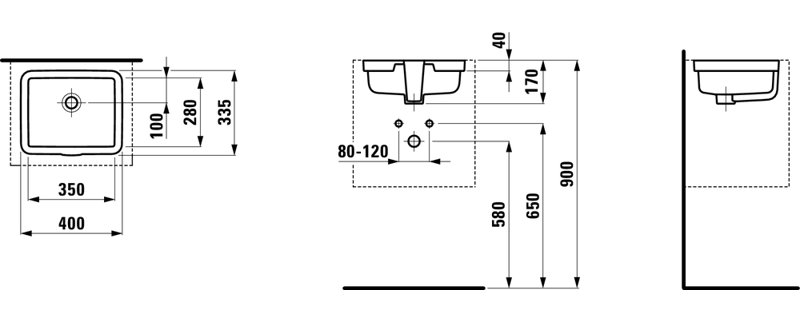 Living City 15.75'' L Bathroom Sink