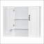 Armoire de toilette murale 36 pouces avec 3 portes, solution de rangement moderne pour salle de bain organisée et élégante