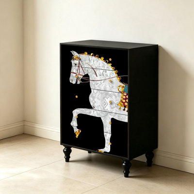 Armoire décorative française à cinq tiroirs