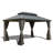 Galvanized Steel Patio Gazebo with Overhang Slope-design Double Roof-90271490-92597326