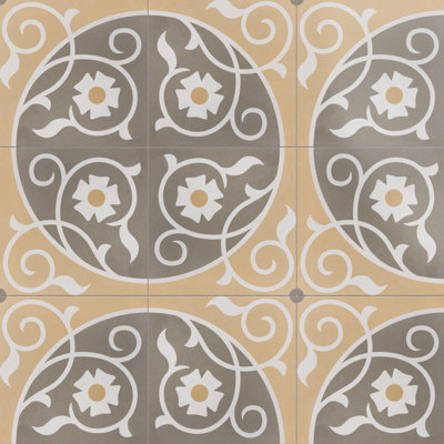 Carreau de porcelaine à motif de murs et de planchers 7,88 "x 7,88" Caprice Series