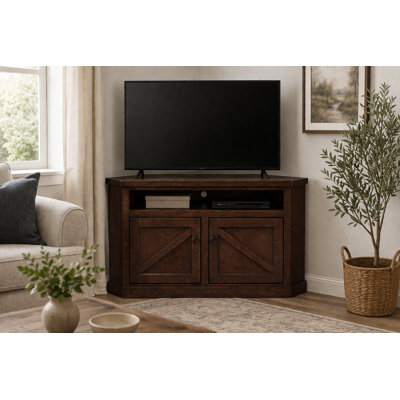 Bordeaux Unfinished Corner TV Stand for TVs up to 65"
