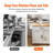 Kitchen Island Cart With Solid Wood Top, 35.4" Width Mobile Carts With Storage Cabinet, Rolling Kitchen Table With Spice Rack, Towel Rack, Drop Leaf And Drawer, Portable Islands On Wheels, White-129490250