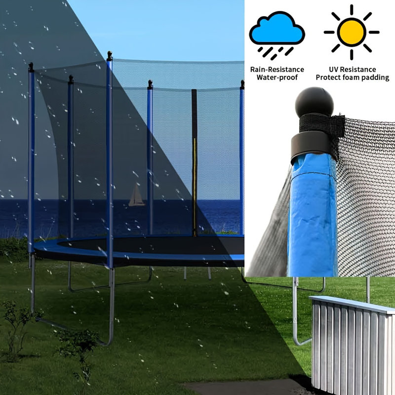 SkyBound Blue 10ft Round Trampoline with Safety Enclosure Net