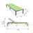 Marlin Modern Aluminum Outdoor Reclining Chaise Lounge - Weather-Resistant Sling Patio Chair for Poolside & Sunbathing-1144162227-1144162238
