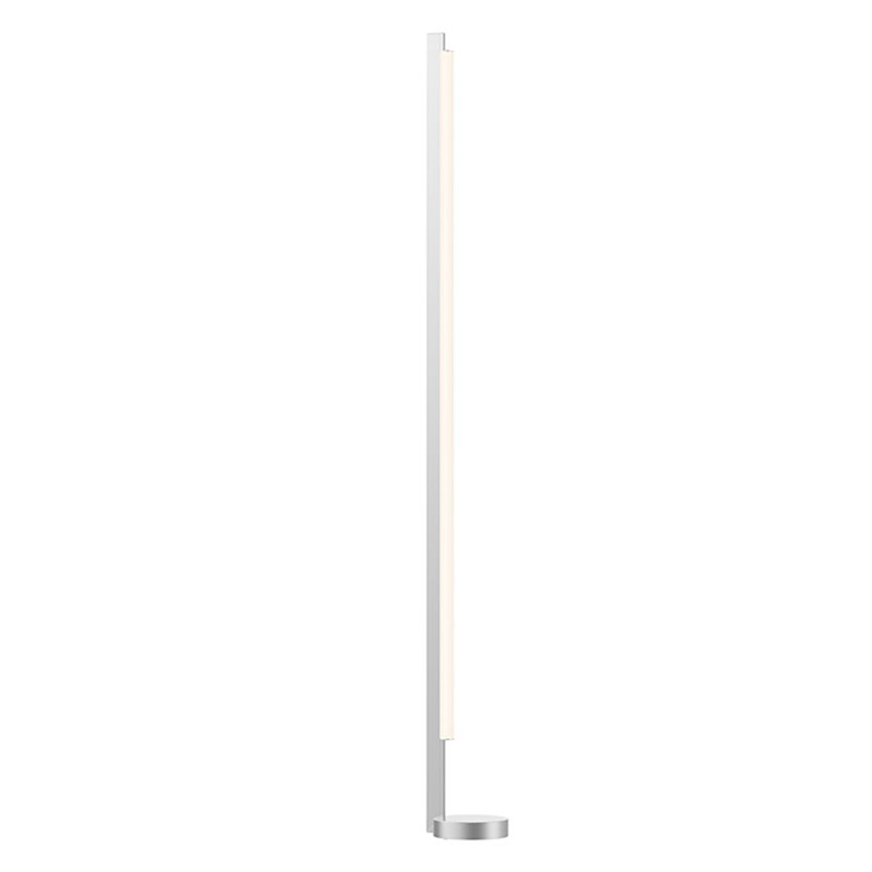 Lampe sur pied à colonne 87 po Keel ™, Aluminium satiné brillant