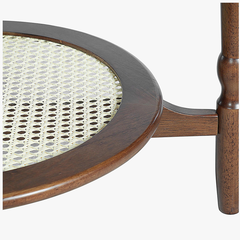 2-Tiered Coffee Table with Rattan