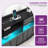 Uphostered Storage Bed With LED Bookcase Headboard, 2 Underbed Drawers & Charging Station-1730513069