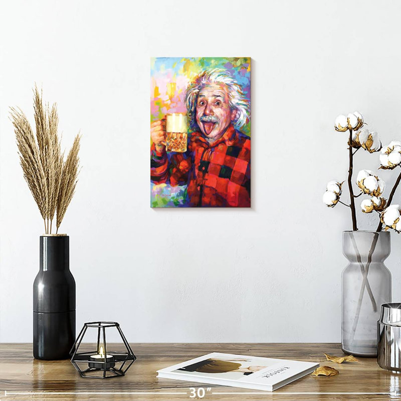 Einstein Good Vibes Only, 12" H x 8" W