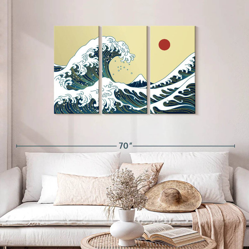 Gillard Great Wave Off Kanagawa, H 28 po x l 45 po