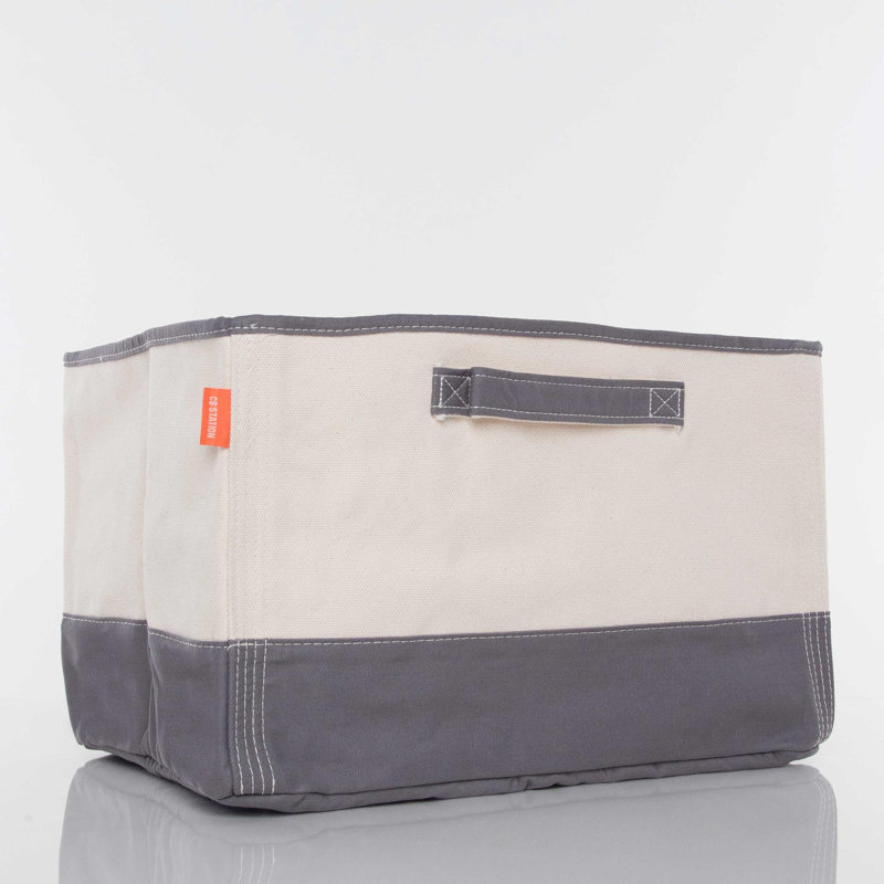 Bac en tissu pour baignoire, Naturel / garniture grise
