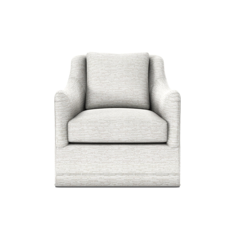 Arcadia English Arm Swivel Chair, Wild Dunes Natural