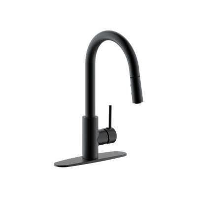 Dual Spray Push Button Mode Kitchen Faucet with Pull Down Sprayer Head