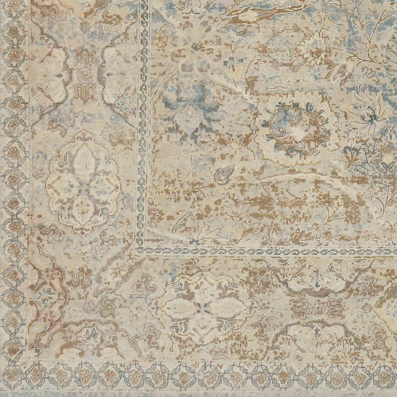Hand Knotted Wool Oriental Area Rug, Rectangle 2' x 3'