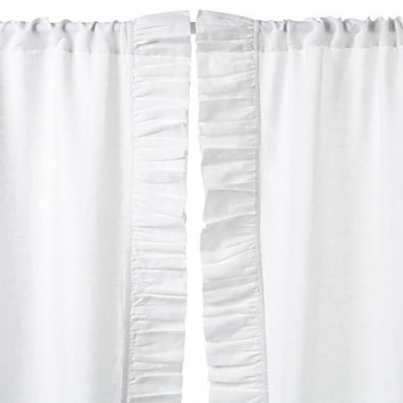 Kamari Semi Sheer Curtain, White