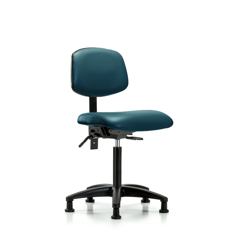 Chaise de travail Kussell, Bleu marine, Non, Noir