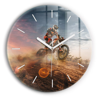 Glass Wall Clock