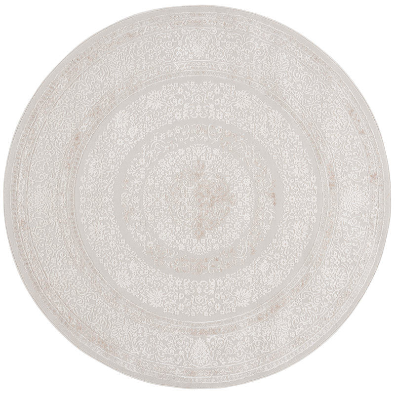 Basdeo Performance Floral Rug, Round 6'7"