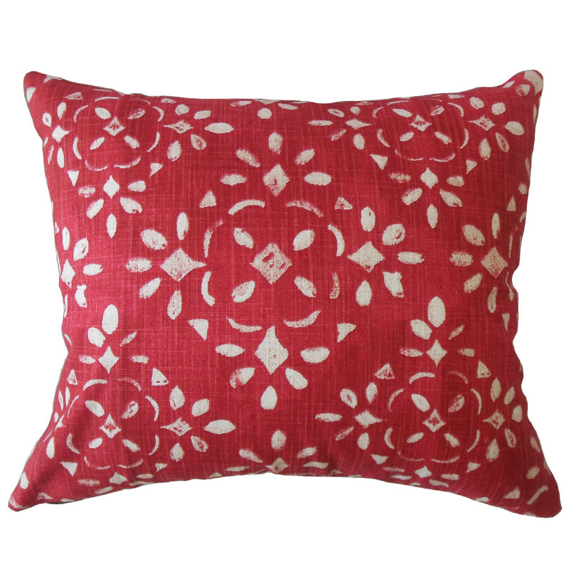 Coussin en coton Edyta, 12 po x 18 po, Sable