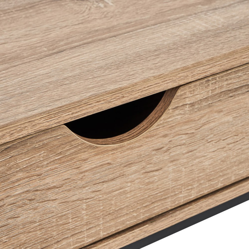 Urban 80cm Console Table, Natural/Black