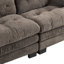 Canapé modulaire à deux places Canapé modulaire à assise profonde Canapé-lit en chenille Canapé-lit-118027098