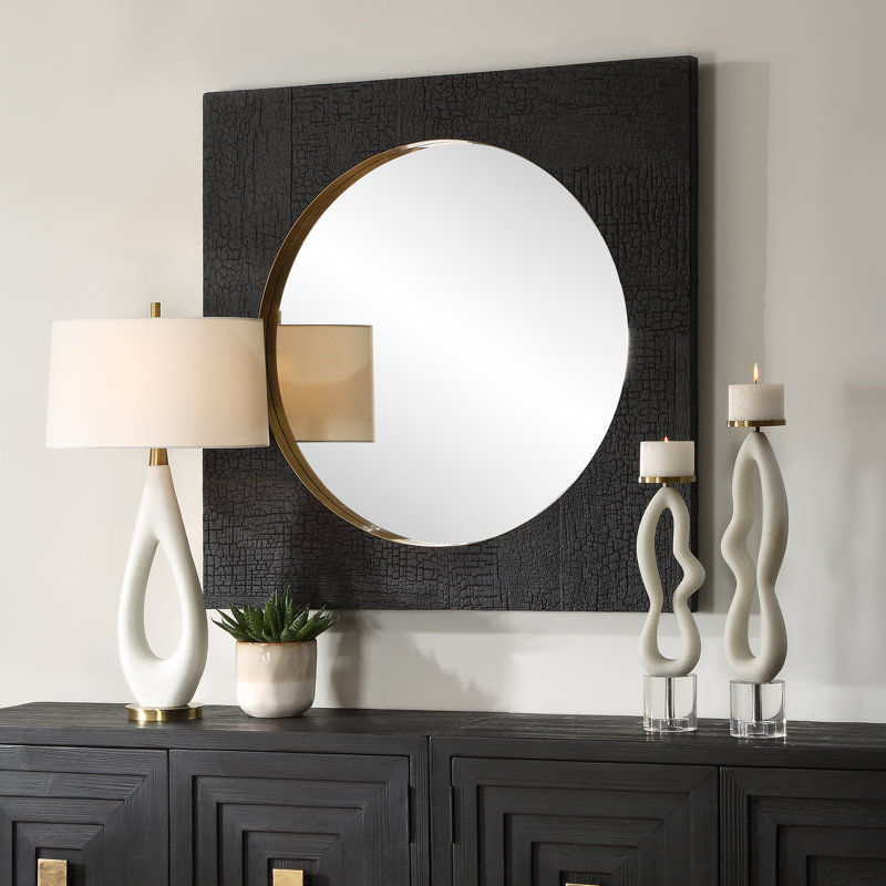 Olger Black Square Mirror