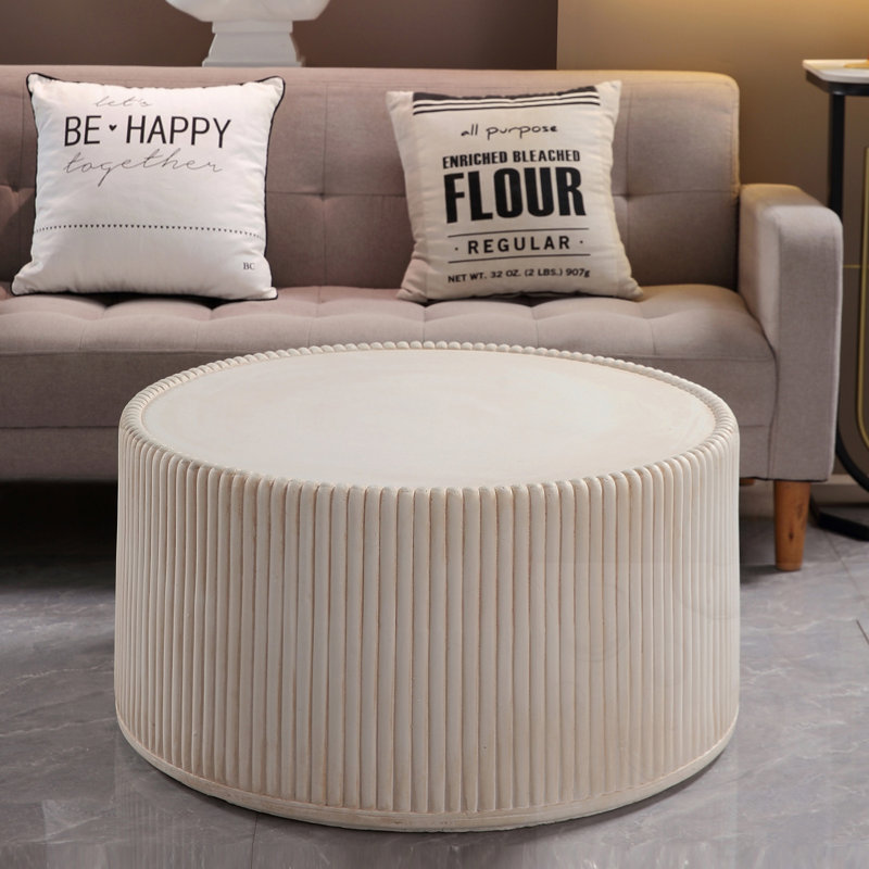 Fluted Drum Coffee Table