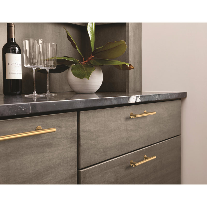 Radius Bar Pull, Champagne Bronze, 3"