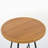 Patio Rattan Rock Slab Bar Table, Outdoor Round Small Bar Table For 4 People