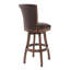 Tabouret de bar / de comptoir pivotant sans accoudoirs en bois et similicuir Shockley-50133822-50133821-41422188